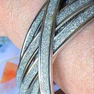 Silver Spiral Blingy Bracelet Set ✨️